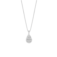 Collana Bliss Donna Bl dream in Oro bianco Diamante 0.10 Ct 20106303 - 20106303